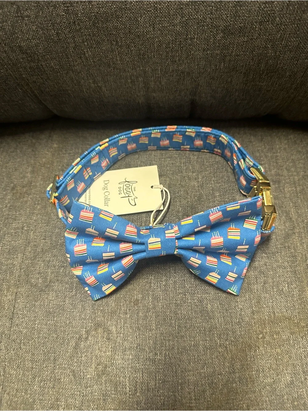 The Foggy Dog ‘Piece of Cake’ Bow Tie & Collar Set